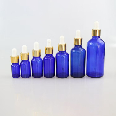 Matt Blue Essential Oil Empty Glass Bottle Reusable And Recyclable