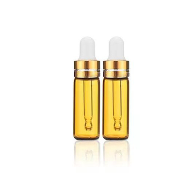 Clear Glass Essential Oil Bottle With Aluminum Dropper Whole Set