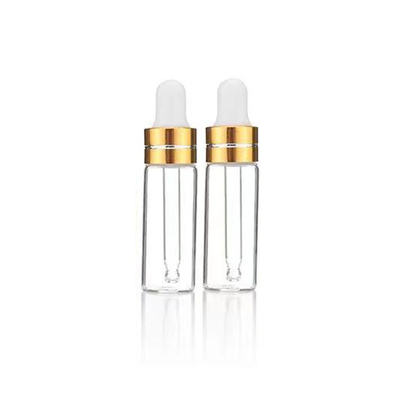 Clear Glass Essential Oil Bottle With Aluminum Dropper Whole Set