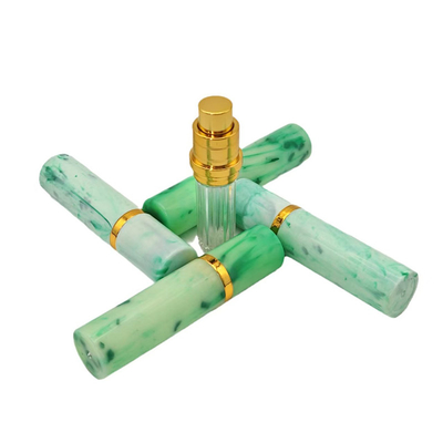 Customized 5ML Portable Marbling Plastic Perfume Spray Pen With Aluminum Sprayer