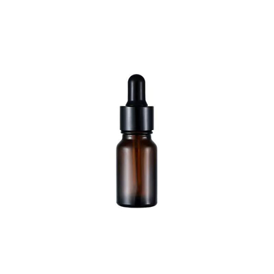 Wholesale Amber Glass Essential Bottle With Plastic Black Dropper Cap