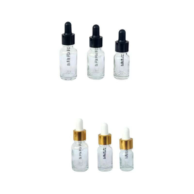 Glass Bottle Round Shoulder For Essential Oil and The Dropper Cap with Scale numbers