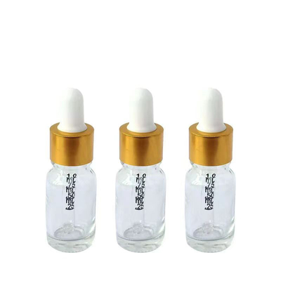 Glass Bottle Round Shoulder For Essential Oil and The Dropper Cap with Scale numbers
