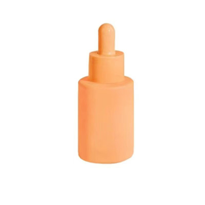 Customzied 20ml 30ml & 50ml Flat Shoulder Glass Essential Oil Bottle With Dropper Cap