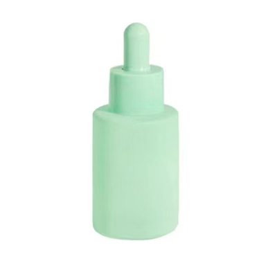 Customzied 20ml 30ml & 50ml Flat Shoulder Glass Essential Oil Bottle With Dropper Cap