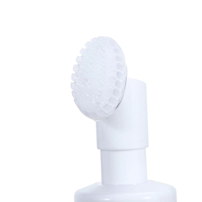Customized 42mm Plastic Foam Pump With Silicone Brush For Cleaning