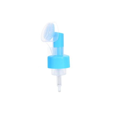 Silicone Brush Foam Pump Dispenser for Facial Cleanser and Mousse Bottles
