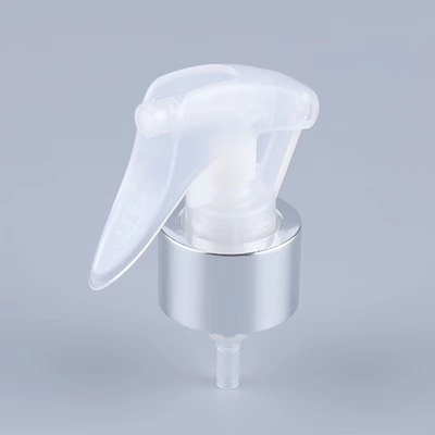 Silver Circle Aluminum Transparent Plastic Mini Trigger Sprayer 24/410 Size Support Customization