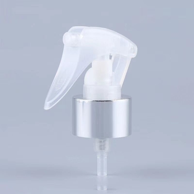 Silver Circle Aluminum Transparent Plastic Mini Trigger Sprayer 24/410 Size Support Customization