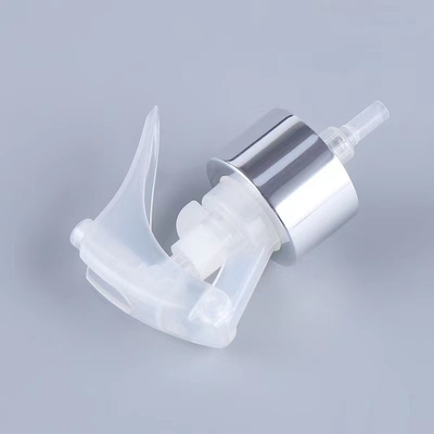 Silver Circle Aluminum Transparent Plastic Mini Trigger Sprayer 24/410 Size Support Customization
