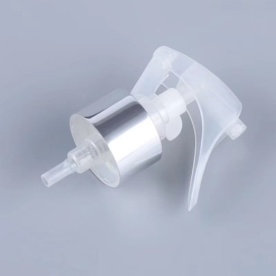 Silver Circle Aluminum Transparent Plastic Mini Trigger Sprayer 24/410 Size Support Customization