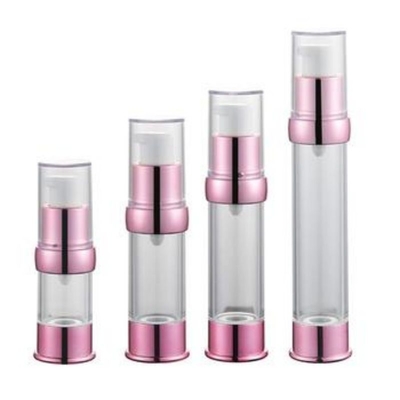 Rose Gold 30ml UV Aluminum Airless Pump Bottle Used For Skincare Application