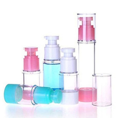 Pink Color Normally Used Plastic 50ml Airless Pump Bottle For Cosmetic Personal Care
