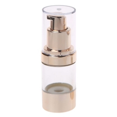 Top-Notch Quality Gold Aluminum 20ml Plastic Airless Pump Bottle Usage Skincare
