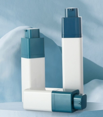 Square Shape With Special Head 30ml Airless Pump Bottle For Cosmetic Skincare