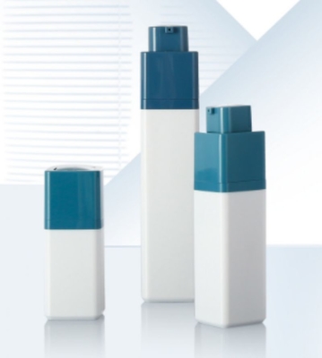 Square Shape With Special Head 30ml Airless Pump Bottle For Cosmetic Skincare