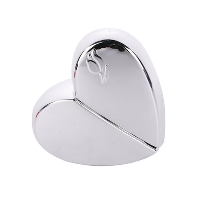 Luxury 30ml Heart Shape Glass Perfume Spray Bottle With Painted Colors