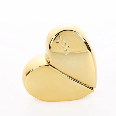Luxury 30ml Heart Shape Glass Perfume Spray Bottle With Painted Colors