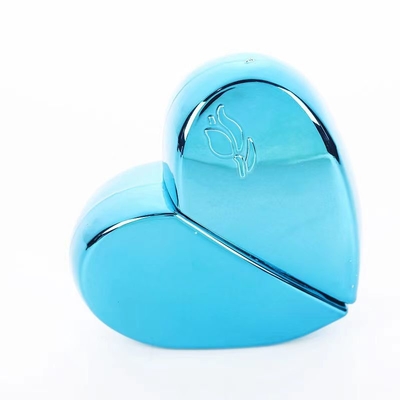Luxury 30ml Heart Shape Glass Perfume Spray Bottle With Painted Colors