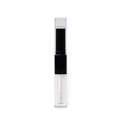 1.2ml & 2.5ml Plastic Square Slim Lip Gloss Tube Dual Heads With Customized Colors