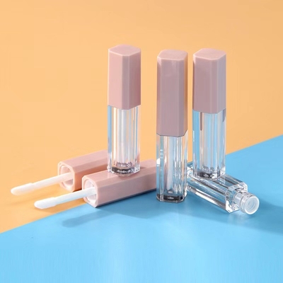 Pink Plastic 1.2ml Lip Gloss Tube Empty Container With Customized Colors