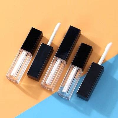 1.2ml Capacity Plastic Square Shape Empty Lip Gloss Tube Container for Packaging