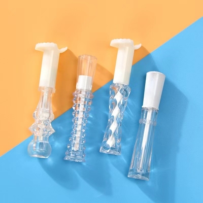 2.4ml Empty Slim Lip Gloss Tube Irregularity Plastic For Cosmetic Containers