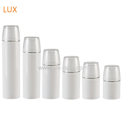 200ml Airless Pump Bottle 49.2mm Clear AS+PP Cosmetic Packaging