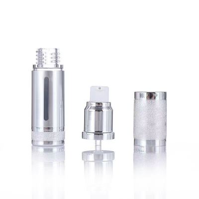 Luxury Anodized Aluminum Airless Pump Bottle Bottle Empty Cosmetic Vacuum Premium Skincare Serum Container  Multiple Capacity