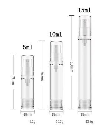 5ml 10ml 15ml Plastic Airless Bottle for Eye Cream