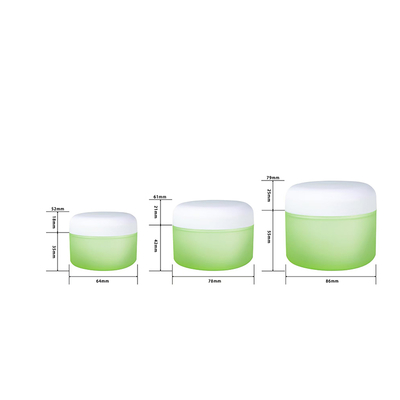 Custom Plastic PP Cream Jar 50g 100g 200g Capacity