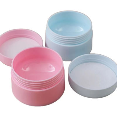 Double-layer PP Plastic Cream Jar with Food-grade Material in 10ml 30ml 50ml 75ml for Skincare Cream Container