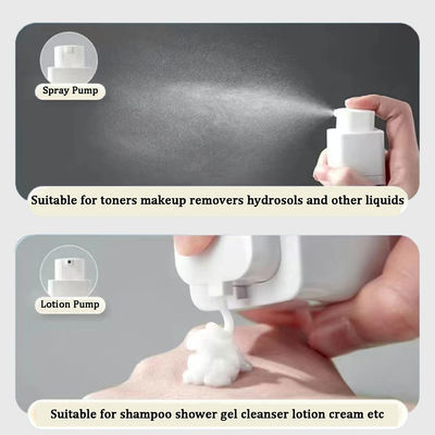 Customized Plastic Square Airless Pump Bottle for Lotion Cream in 15ML 30ML & 50ML Sizes