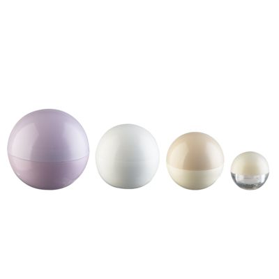 5g 25g Electroplate Spherical Plastic Cream Jar for Makeup with Ergonomic Design