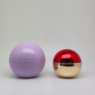 5g 25g Electroplate Spherical Plastic Cream Jar for Makeup with Ergonomic Design