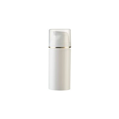 Wholesale Plastic PP Airless Bottle with UV Golden Ring and 15ml-200ml Capacity for Cosmetic Applications