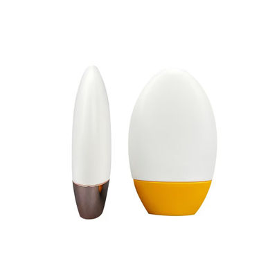 Customized 50g Oval Shape Sunscreen Cream Bottle with UV Silver Cap for 50ml PP Cosmetic Packaging