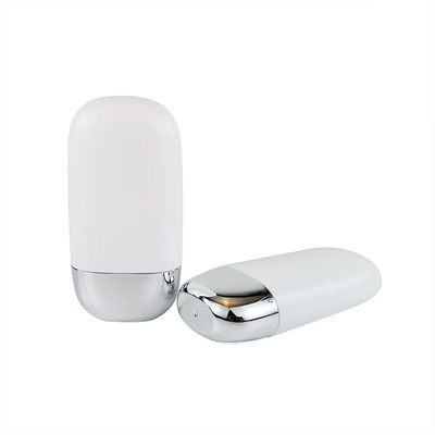 Wholesale Plastic PP Sunscreen Cream Bottle with Silver Double Shell Cap in 30g and 50g Sizes