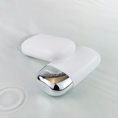 Wholesale Plastic PP Sunscreen Cream Bottle with Silver Double Shell Cap in 30g and 50g Sizes