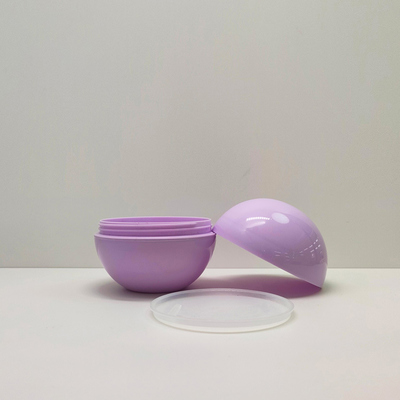 Custom Color 5g-80g Lightweight Spherical Plastic Cream Jar with 100% Fresh PET and 20 Days Lead Time