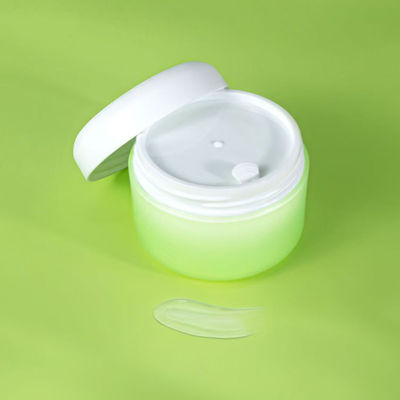 White Green 100% Fresh PP Plastic Cream Jar with 20 Days Lead Time for Cosmetic Packaging