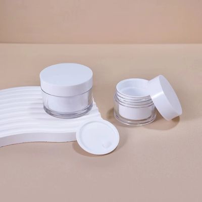 Shiny Surface AS Plastic Cream Jar with No Mechanical Issues for Cosmetic Packaging