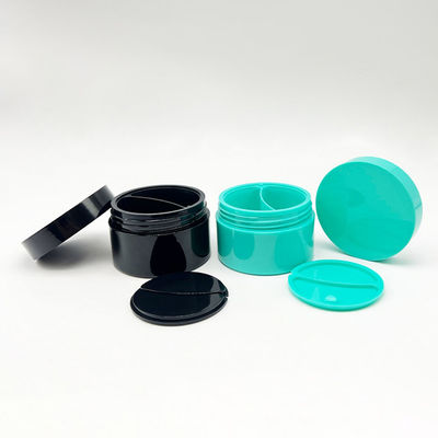 50+50g PP Plastic Double Layer Cream Jar With Disc for Precise Dosage Control and Easy Application