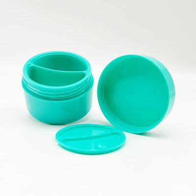 50+50g PP Plastic Double Layer Cream Jar With Disc for Precise Dosage Control and Easy Application