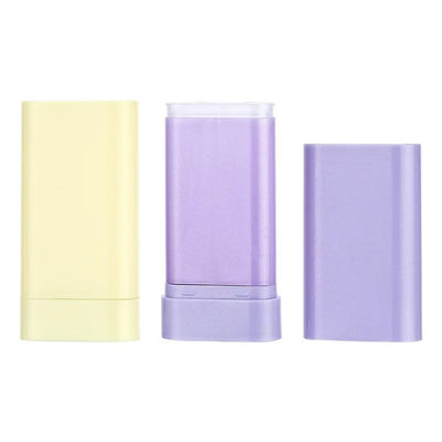 Bottom Filling Design 20g PP Inner Bottle and PS Over Cover Cap Deodorant Balm Stick Container Used for Skincare Package