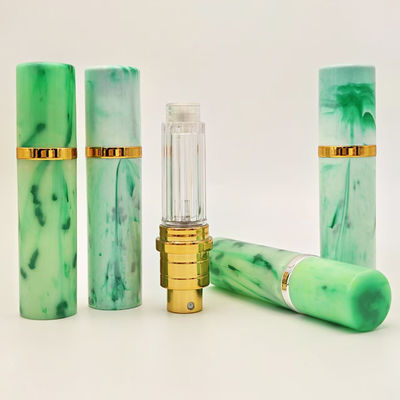 Elegant Marble Pattern Surface ABS 5ml Perfume Bottle with Spray Bottom Filling Highly Popular Selling Support Customization