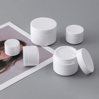 5g 10g 15g 30g 50g Double Wall PP Plastic Refillable Personal Care Cosmetic Cream Jar with Silk Screen Printing