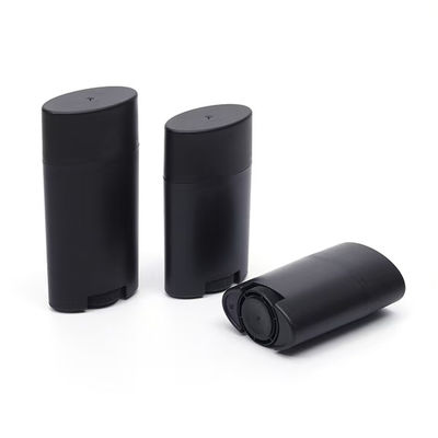 Recyclable Easy to Carry Oval Shape Twist Up Empty Deodorant Stick Container for DIY Refills