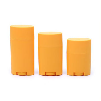Recyclable Easy to Carry Oval Shape Twist Up Empty Deodorant Stick Container for DIY Refills