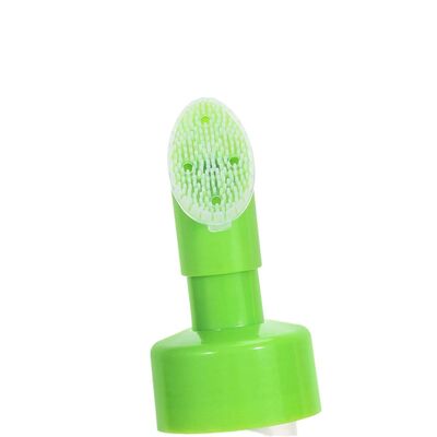 42mm Refillable Foam Pump Dispenser with Silkscreen Printing and Silicone Brush for Skincare